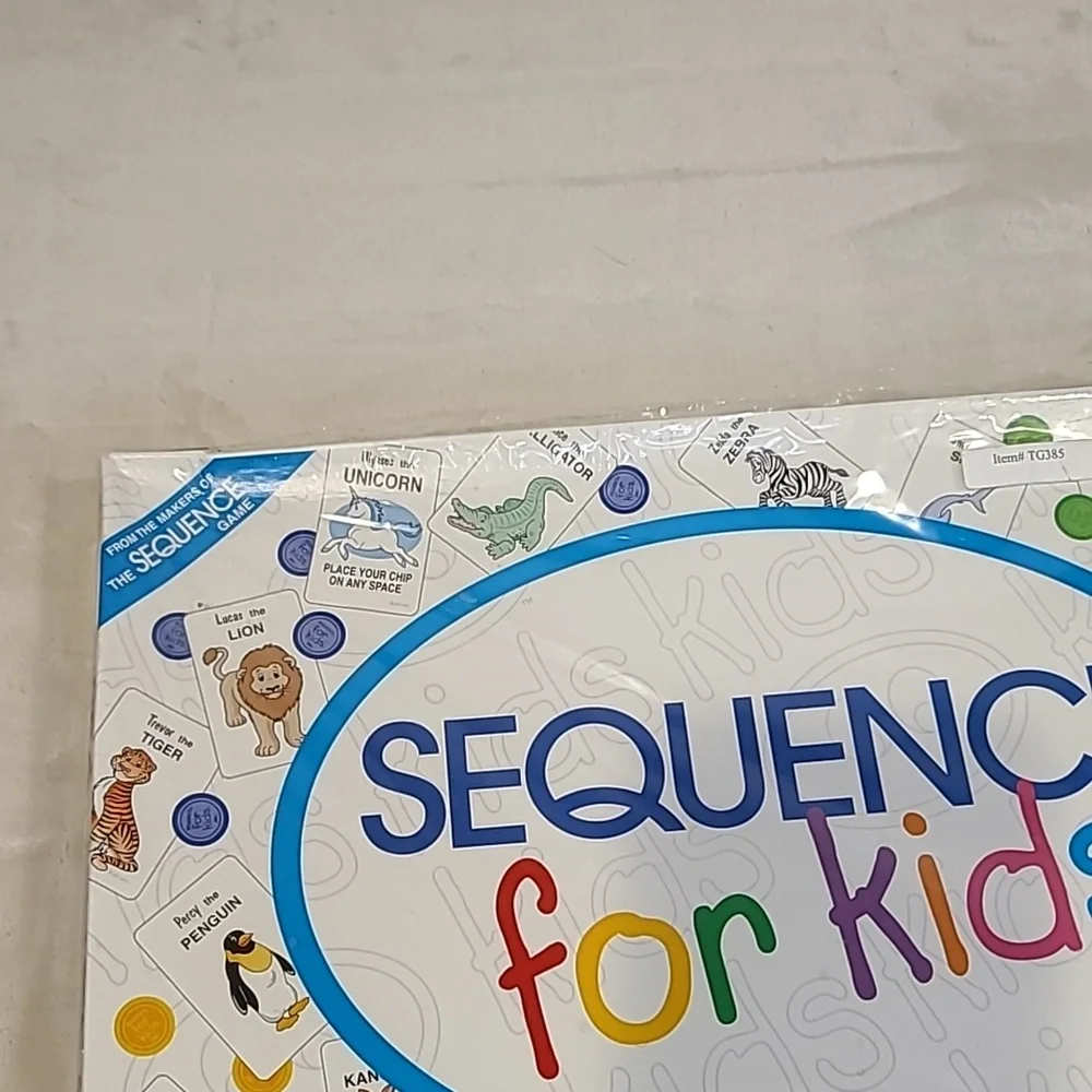 Vintage 2001 Sequence for Kid's/Children's Animals Board Game by Jax - NIB/NWT